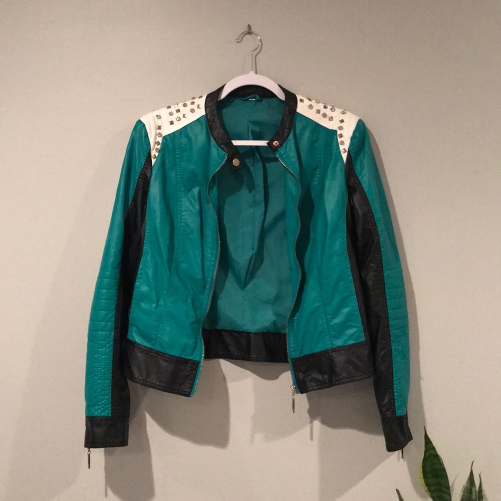 Faux leather jacket